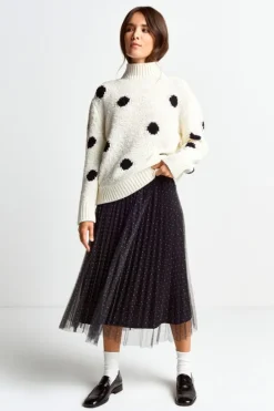 Rich & Royal Pullover<Pullover Mit Blauen Polka Dots midnight blue