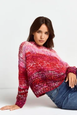 Rich & Royal Pullover<Pullover Mit Colour-Blocking-Muster poppy red