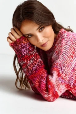 Rich & Royal Pullover<Pullover Mit Colour-Blocking-Muster poppy red