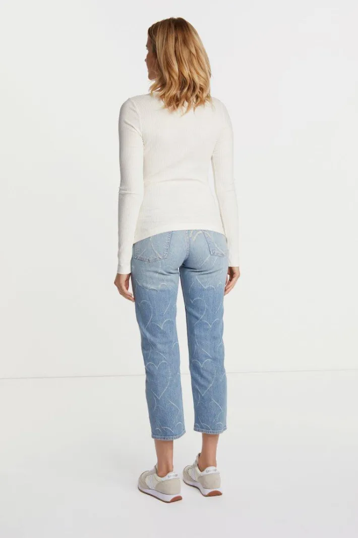 Rich & Royal Longsleeves<Rib-Longsleeve Mit Rundhals