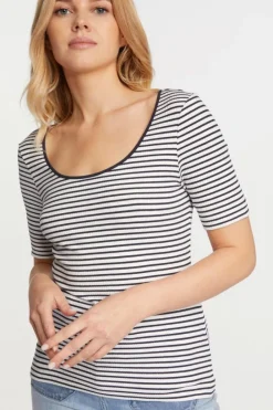 Rich & Royal T-Shirts<Rib-Shirt Aus Baumwolle