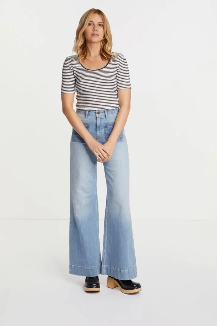 Rich & Royal T-Shirts<Rib-Shirt Aus Baumwolle