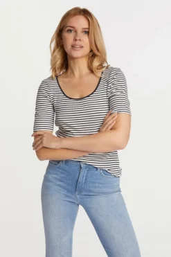 Rich & Royal T-Shirts<Rib-Shirt Aus Baumwolle