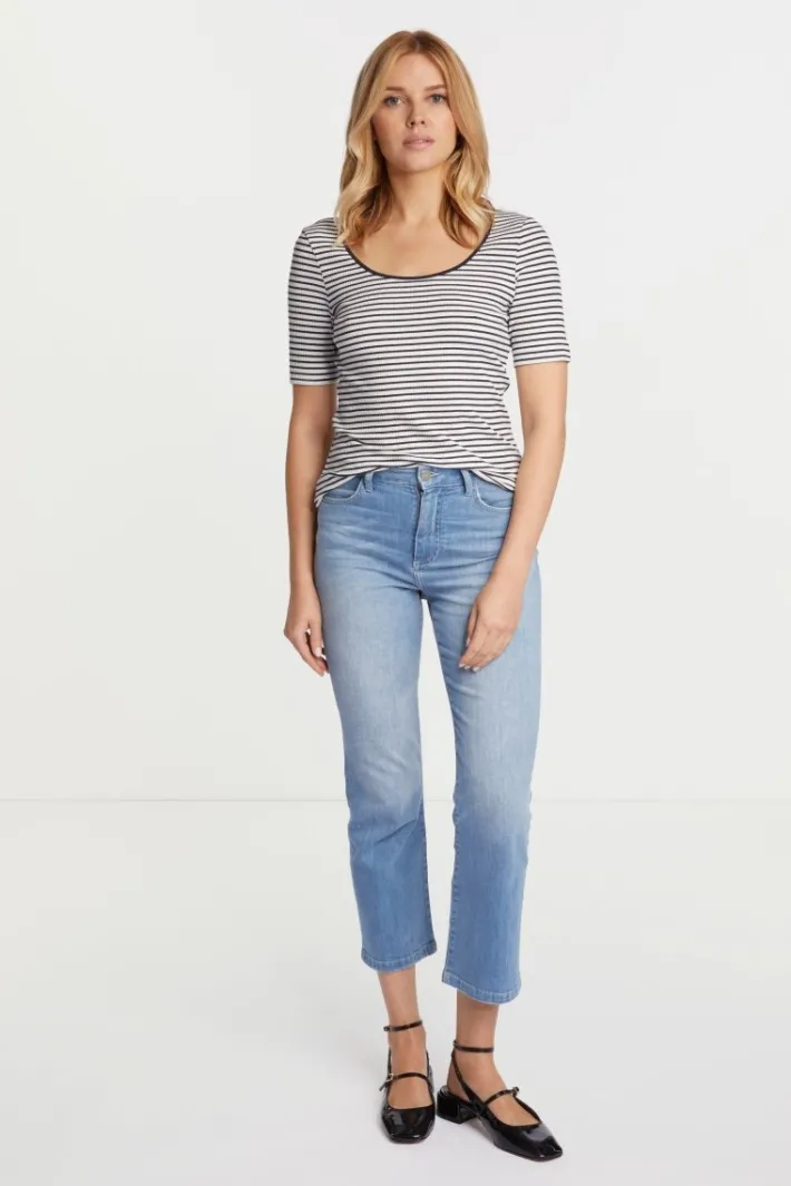 Rich & Royal T-Shirts<Rib-Shirt Aus Baumwolle