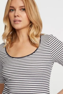 Rich & Royal T-Shirts<Rib-Shirt Aus Baumwolle