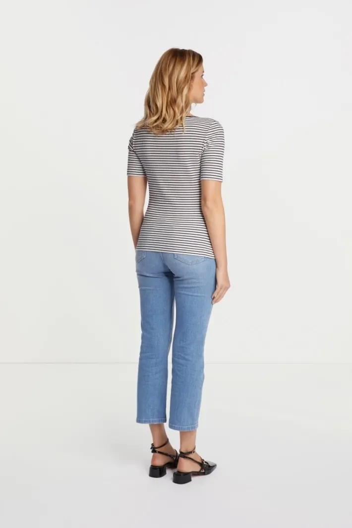 Rich & Royal T-Shirts<Rib-Shirt Aus Baumwolle