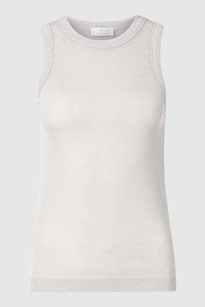 Rich & Royal Tops<Rib-Top Mit Glanzeffekt