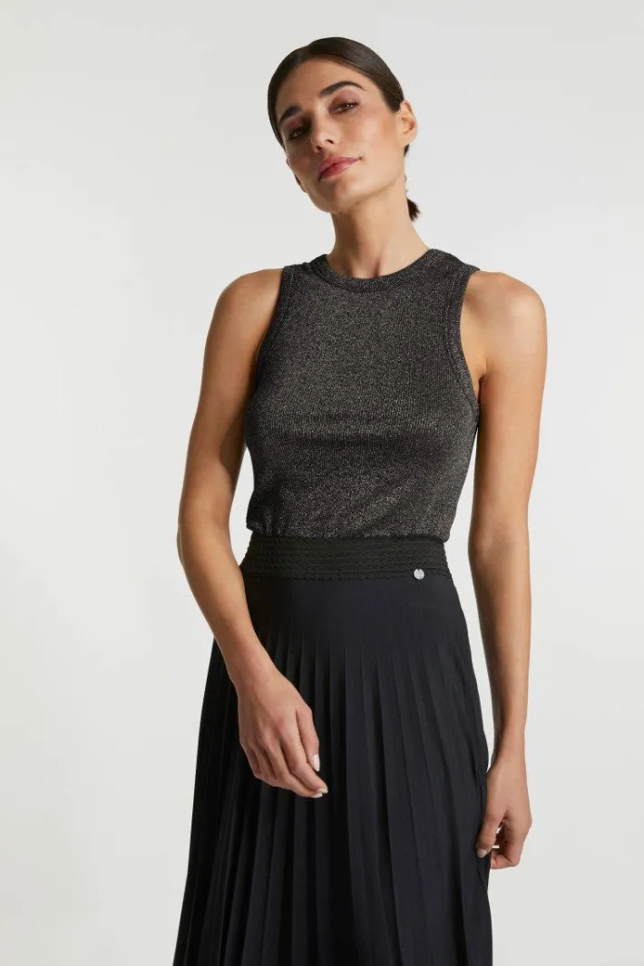 Rich & Royal Tops<Rib-Top Mit Glanzeffekt
