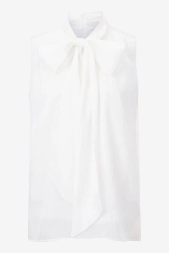 Rich & Royal Casual Blusen|Business Blusen<Ärmellose Schluppenbluse Mit Glanzeffekt