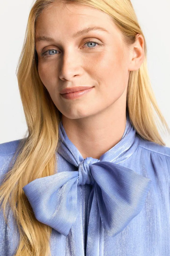 Rich & Royal Casual Blusen|Business Blusen<Ärmellose Schluppenbluse Mit Glanzeffekt