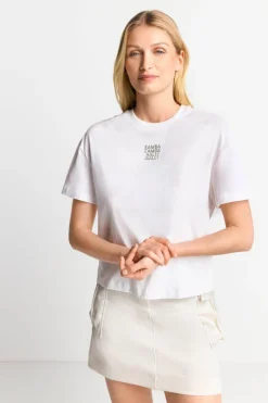 Rich & Royal T-Shirts<Statement-Shirt Mit Crew-Neck white