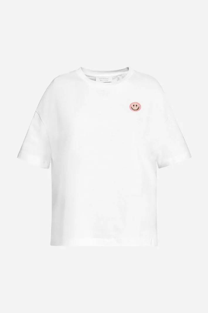 Rich & Royal T-Shirts<Statement-Shirt Mit Crew-Neck white