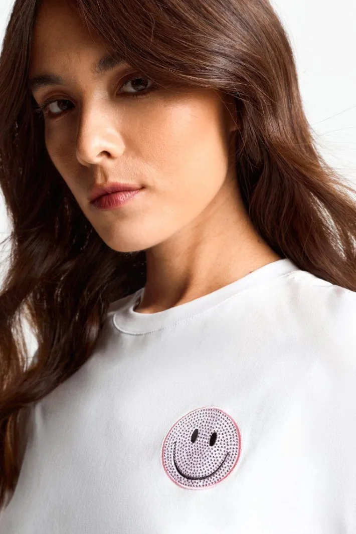 Rich & Royal T-Shirts<Statement-Shirt Mit Crew-Neck white