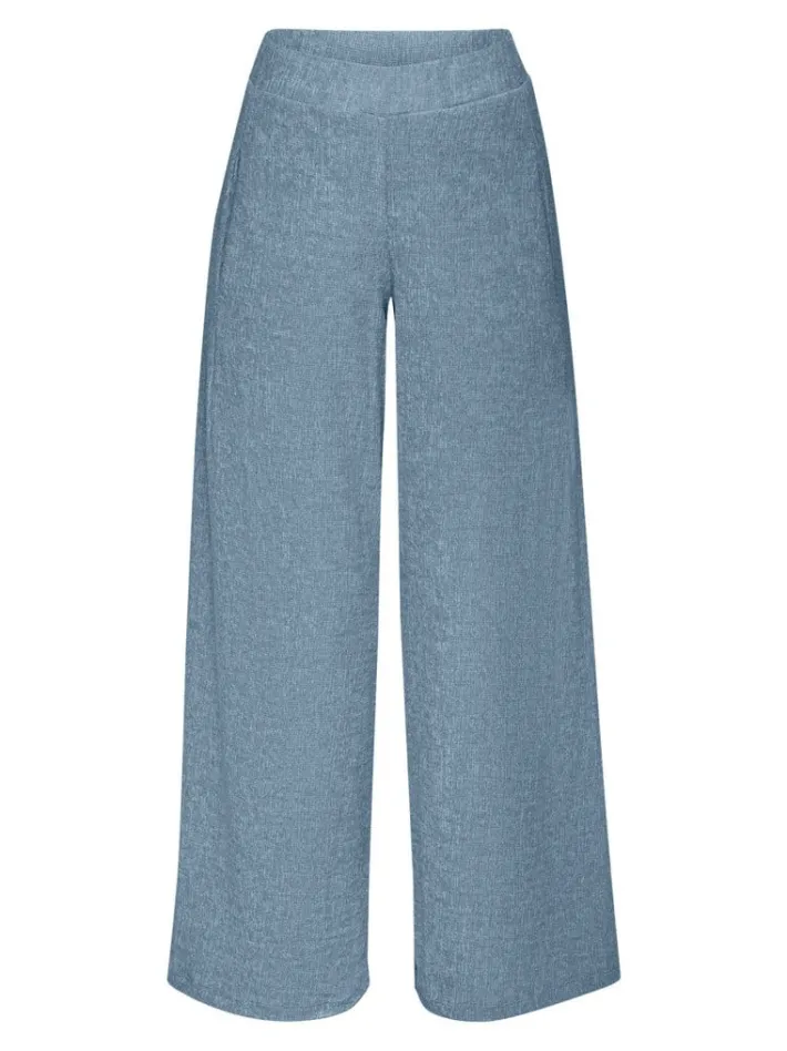 Rich & Royal Weite Hosen<Stoffhose In Crinkle-Optik cruise blue