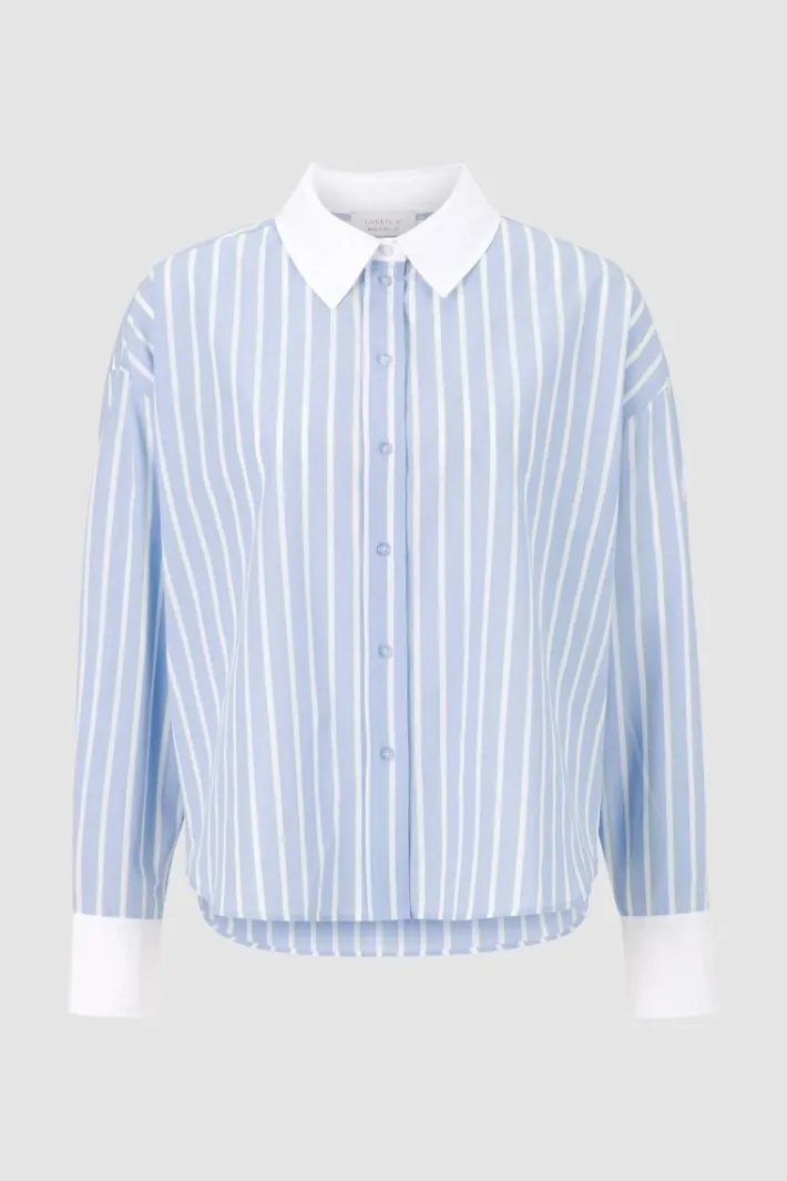 Rich & Royal Casual Blusen<Streifenbluse skyway blue