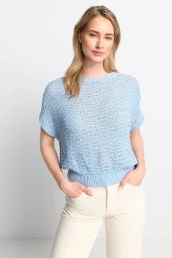 Rich & Royal Shirts<Strick-Shirt cotton blue