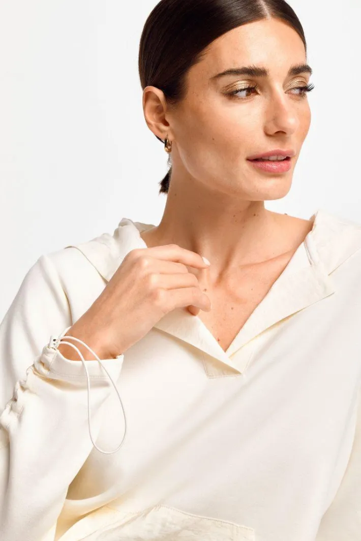 Rich & Royal Sweat<Sweatshirt whisper white