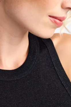 Rich & Royal Tops<Top Mit Glanzeffekt black