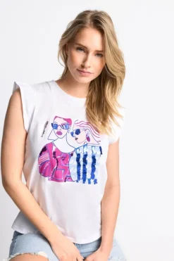 Rich & Royal Tops<T-Shirt white