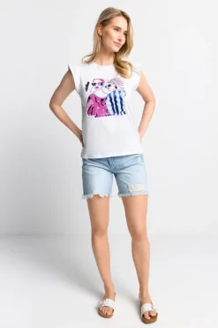 Rich & Royal Tops<T-Shirt white