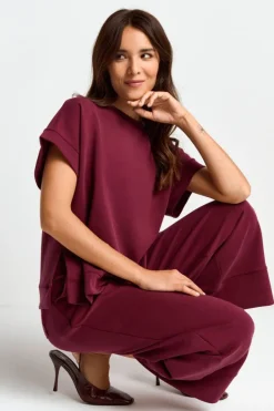 Rich & Royal T-Shirts<T-Shirt Aus Supersoftem Jersey ruby red