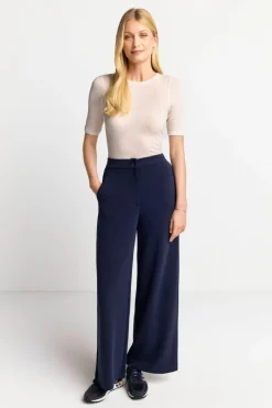 Rich & Royal T-Shirts<T-Shirt Aus Wollmix pearl white