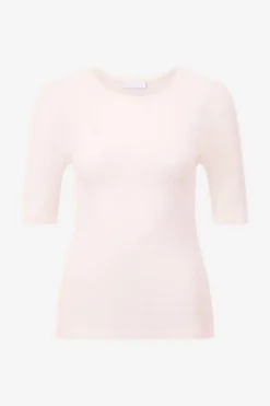 Rich & Royal T-Shirts<T-Shirt Aus Wollmix pearl white