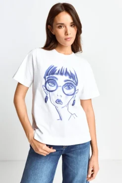 Rich & Royal T-Shirts<T-Shirt Mit Fashion-Print midnight blue