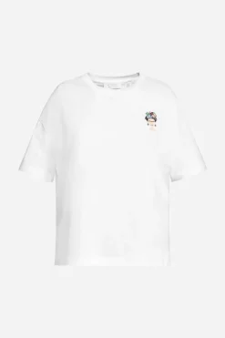 Rich & Royal T-Shirts<T-Shirt Mit Frida Kahlo-Applikation white