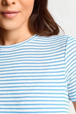 Rich & Royal T-Shirts<T-Shirt Mit Metallfäden cruise blue