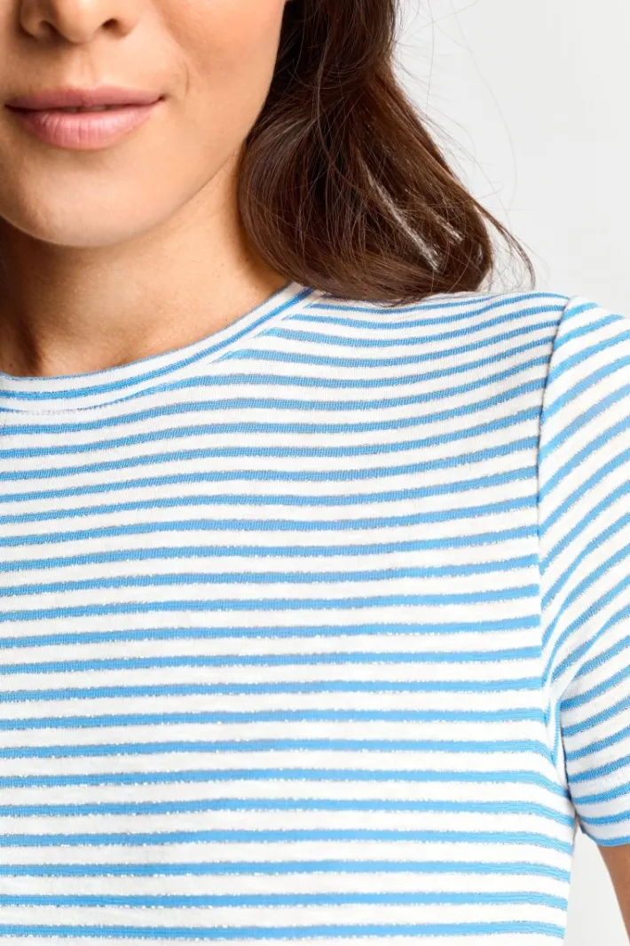 Rich & Royal T-Shirts<T-Shirt Mit Metallfäden cruise blue