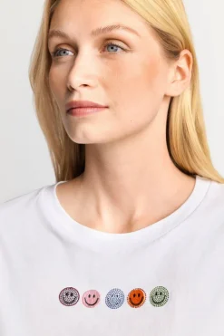 Rich & Royal T-Shirts<T-Shirt Mit Strass-Applikationen white