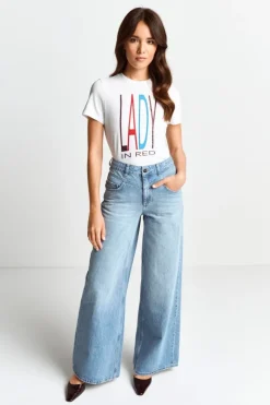 Rich & Royal T-Shirts<T-Shirt Mit Strass-Schriftzug white