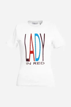 Rich & Royal T-Shirts<T-Shirt Mit Strass-Schriftzug white