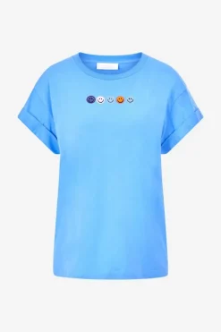 Rich & Royal T-Shirts<T-Shirt Mit Strass-Smileys