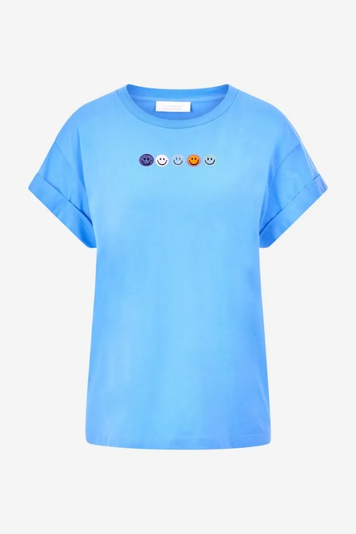 Rich & Royal T-Shirts<T-Shirt Mit Strass-Smileys