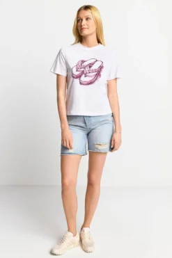 Rich & Royal T-Shirts<T-Shirt Mit Strassverziertem Print white