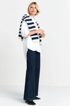 Rich & Royal Casual Blusen|Business Blusen<Weiße Oversize-Bluse white