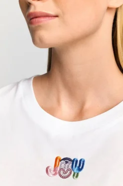 Rich & Royal T-Shirts<Weißes T-Shirt Mit Crew-Neck white