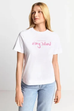 Rich & Royal T-Shirts<Weißes T-Shirt Mit Schriftzug white