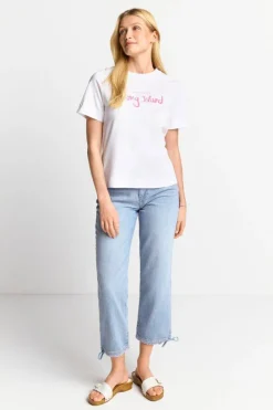 Rich & Royal T-Shirts<Weißes T-Shirt Mit Schriftzug white