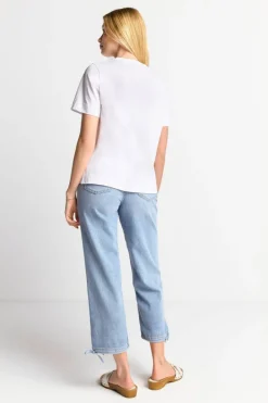 Rich & Royal T-Shirts<Weißes T-Shirt Mit Schriftzug white