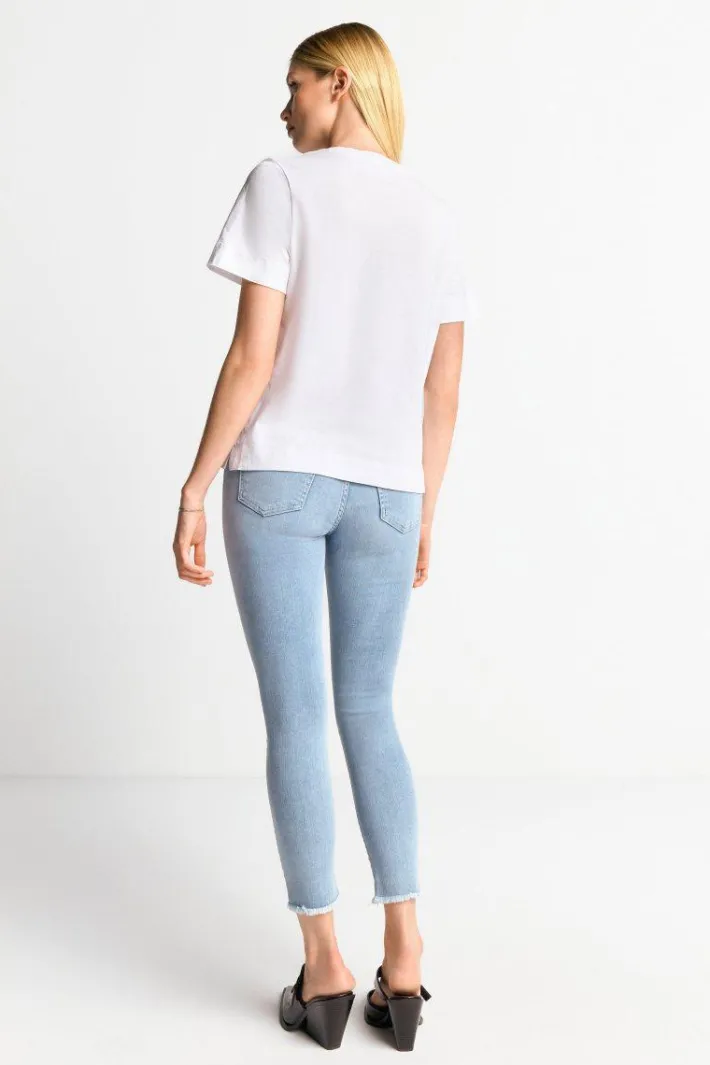 Rich & Royal T-Shirts<Weißes T-Shirt Mit Statement-Print