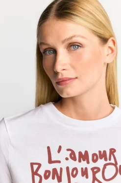 Rich & Royal T-Shirts<Weißes T-Shirt Mit Statement-Print