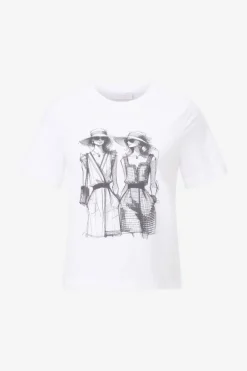 Rich & Royal T-Shirts<Weißes T-Shirt Mit Statement-Print white