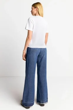 Rich & Royal T-Shirts<Weißes T-Shirt Mit Statement-Print white