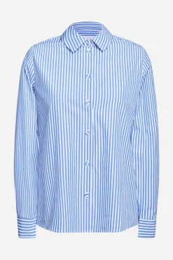 Rich & Royal Casual Blusen|Business Blusen<Weite Hemdbluse Mit Knopfleiste skyway blue