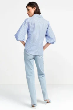 Rich & Royal Casual Blusen<Wickelbluse Mit V-Neck Und Streifen