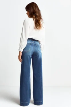 Rich & Royal Wide Leg<Wide Leg Denim Mit Hoher Taille denim blue